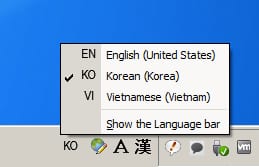 Font tiếng Hàn và bộ gõ tiếng Hàn - Hướng dẫn thiết lập
