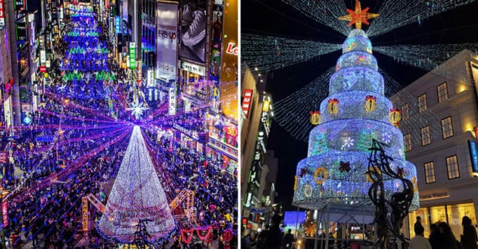 Lễ hội Giáng Sinh ở phố shopping Nampodong, Busan