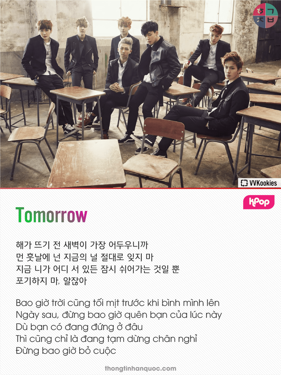 Học tiếng Hàn qua các ca khúc của BTS