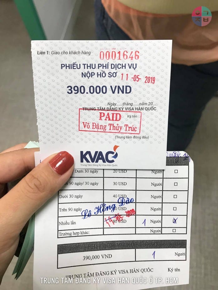 Hướng dẫn đăng ký lịch hẹn online xin visa Hàn Quốc 5 năm tại KVAC - Trung tâm Đăng ký Visa Hàn Quốc.