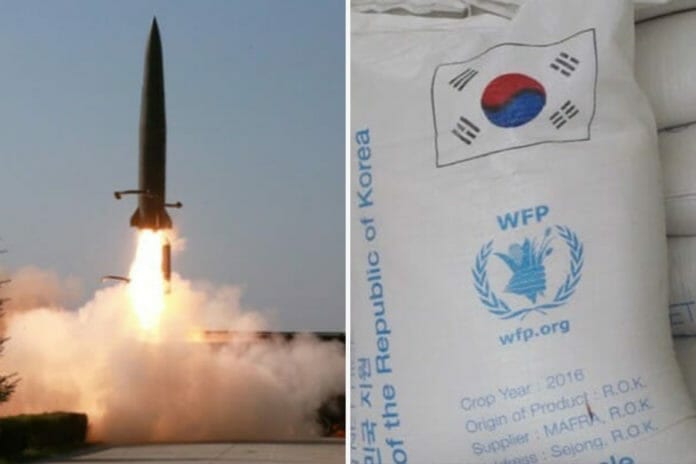Bắc Hàn từ chối nhận gạo, khiêu khích tên lửa