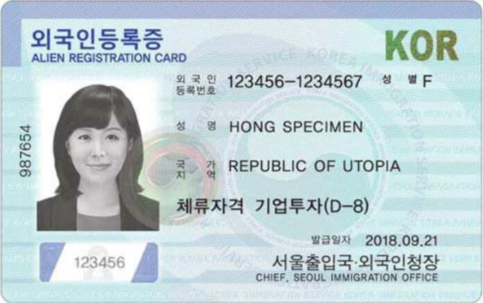 Thông tin cần biết về thẻ cư trú người nước ngoài ở Hàn Quốc