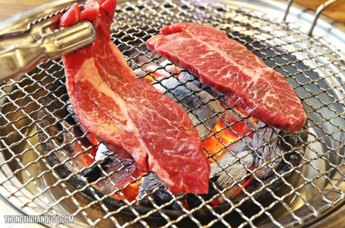 Buffet thịt bò vừa rẻ vừa ngon ở phố sinh viên Sinchon