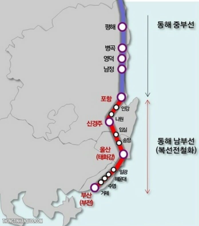 Sẽ có tàu điện ngầm nối Busan và Ulsan