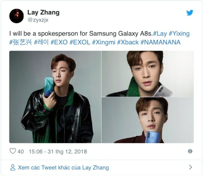 Nghệ sĩ Trung Quốc huỷ hợp đồng với Samsung vì liên quan tới chủ quyền Hồng Kông