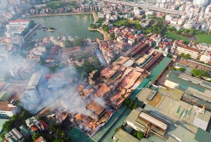 Báo Hàn Quốc đăng tải về nguy cơ ô nhiễm thuỷ ngân sau vụ cháy ở công ty Rạng Đông (Hà Nội)