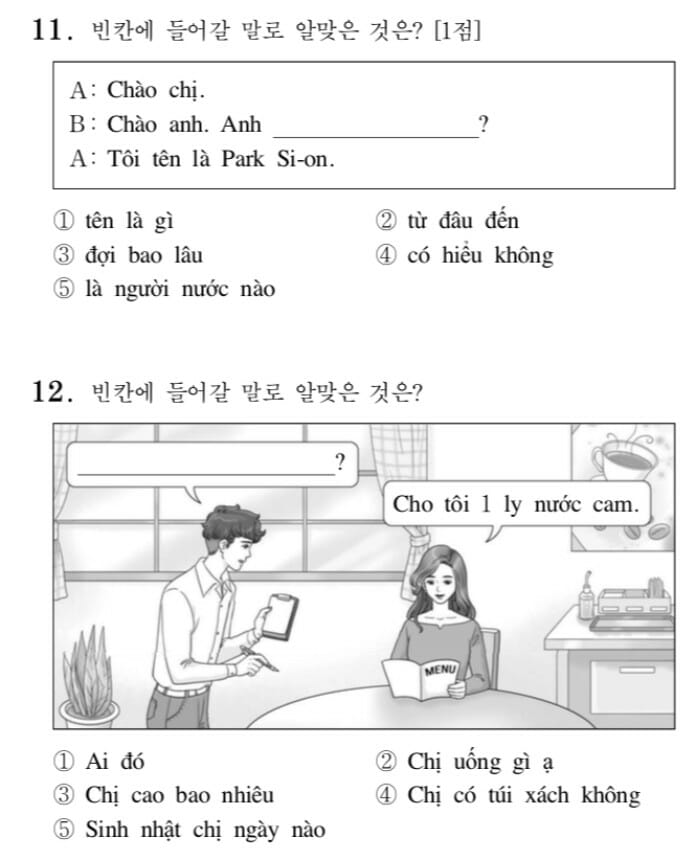 Cùng giải thử đề thi tiếng Việt tại kỳ thi Đại học Hàn Quốc 2019