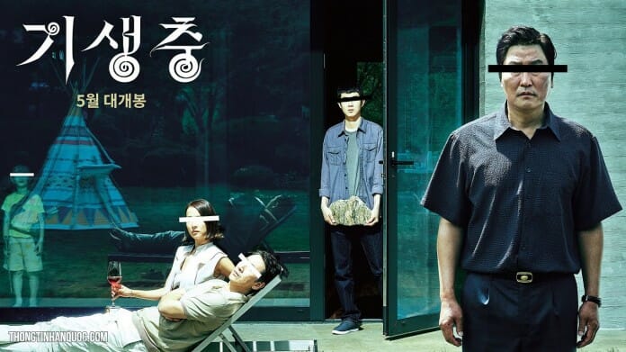 Poster của phim điện ảnh Ký Sinh Trùng, một trong những bộ phim Hàn Quốc hay nhất mọi thời đại.