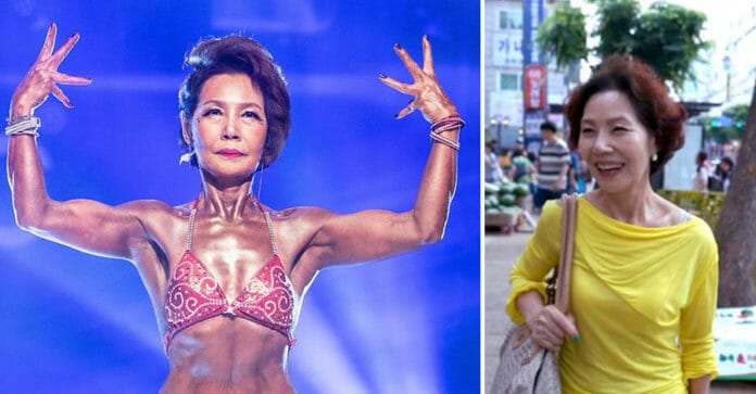 Bà cụ 75 tuổi  giật giải nhì trong cuộc thi thể hình danh tiếng Hàn Quốc