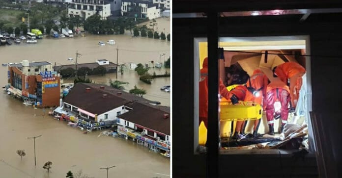 Hàn Quốc: 4 người thiệt mạng vì bão Mitag, 1.500 người phải sơ tán nhà cửa, nhiều xe ôtô bị hỏng