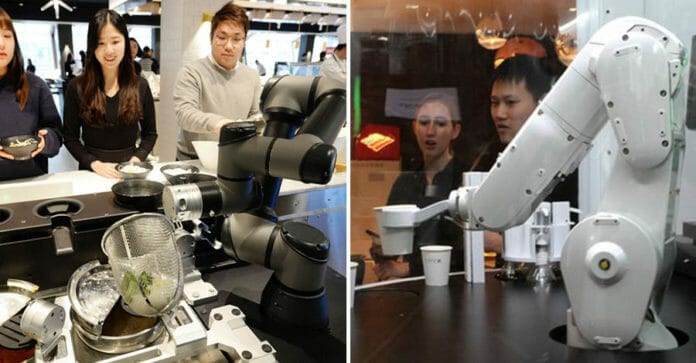 Robot sẽ thay thế con người trong ngành dịch vụ ăn uống tại nhà hàng & quán cà phê ở Hàn Quốc