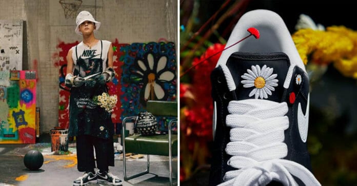Ý nghĩa của bông cúc hoạ mi trên đôi giày kết hợp giữa G-Dragon và Nike