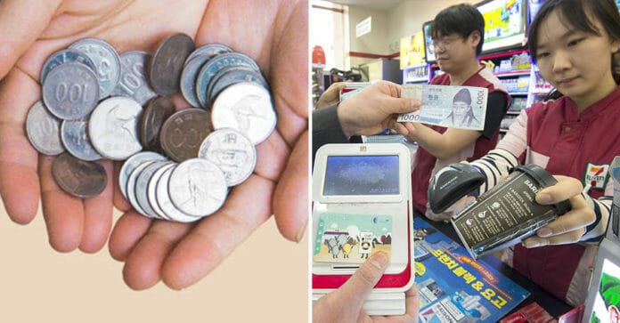 Hàn Quốc 2020: Người tiêu dùng không phải nhận lại tiền xu và tiền lẻ khi mua sắm, chuyển vào tài khoản!