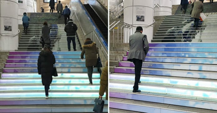 Cầu thang nghệ thuật ở ga tàu điện ngầm Gangnam Office chắp cánh ước mơ cho nghệ sĩ khuyết tật