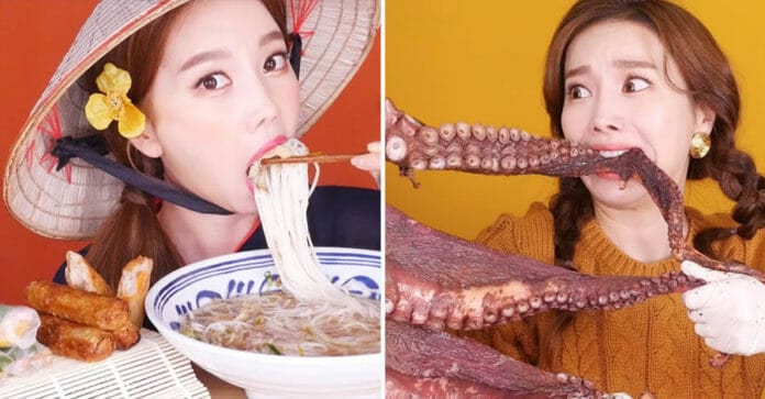 "Thánh ăn lật mặt", ngôi sao mới của làng mukbang Hàn Quốc - Đừng ăn nhiều, hãy ăn kinh dị!
