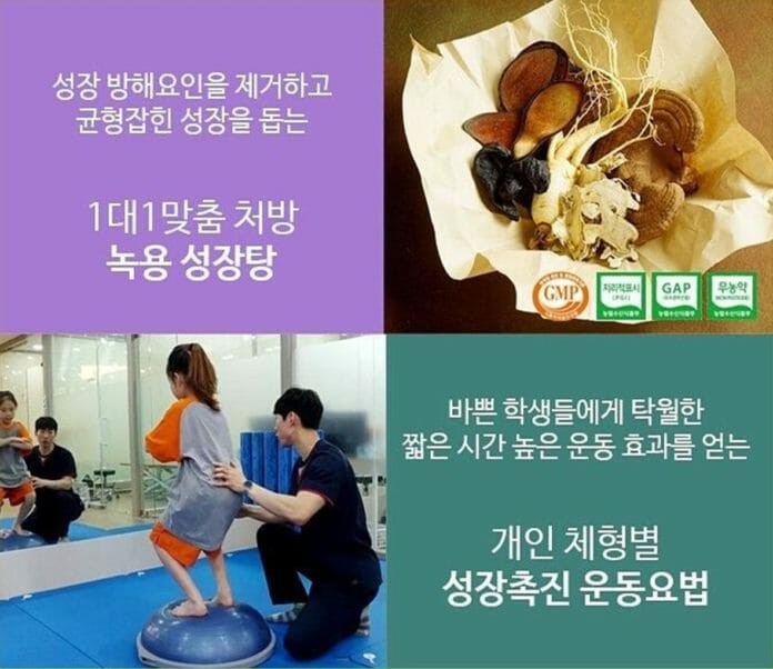 Thảo dược và các phương pháp vận động để tăng chiều cao của người Hàn Quốc