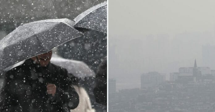 Tuần sau Hàn Quốc lạnh, mưa tuyết trên toàn quốc, nồng độ bụi mịn tăng cao