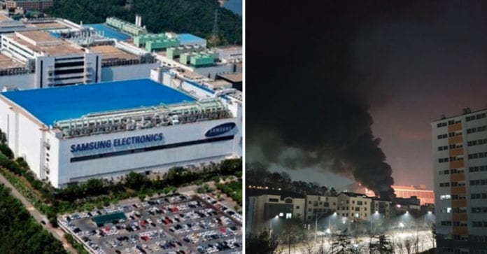 Hỏa hoạn ở nhà máy bán dẫn Samsung tại Hwaseong, chưa có thương vong