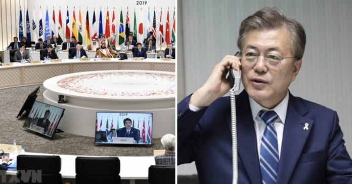 Mỹ hoan nghênh đề xuất của tổng thống Moon Jae In về Hội nghị Thượng đỉnh G20 qua video