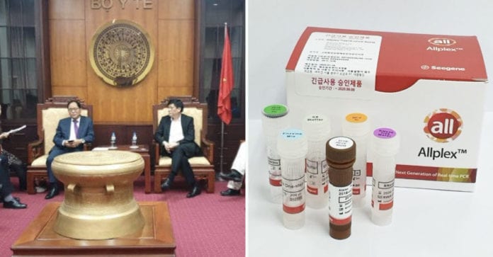 Bộ Y tế Việt Nam đề nghị Hàn Quốc hỗ trợ kit chẩn đoán nhanh virus Vũ Hán