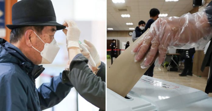 Người Hàn Quốc "vũ trang tận răng" trong ngày bầu cử Quốc hội