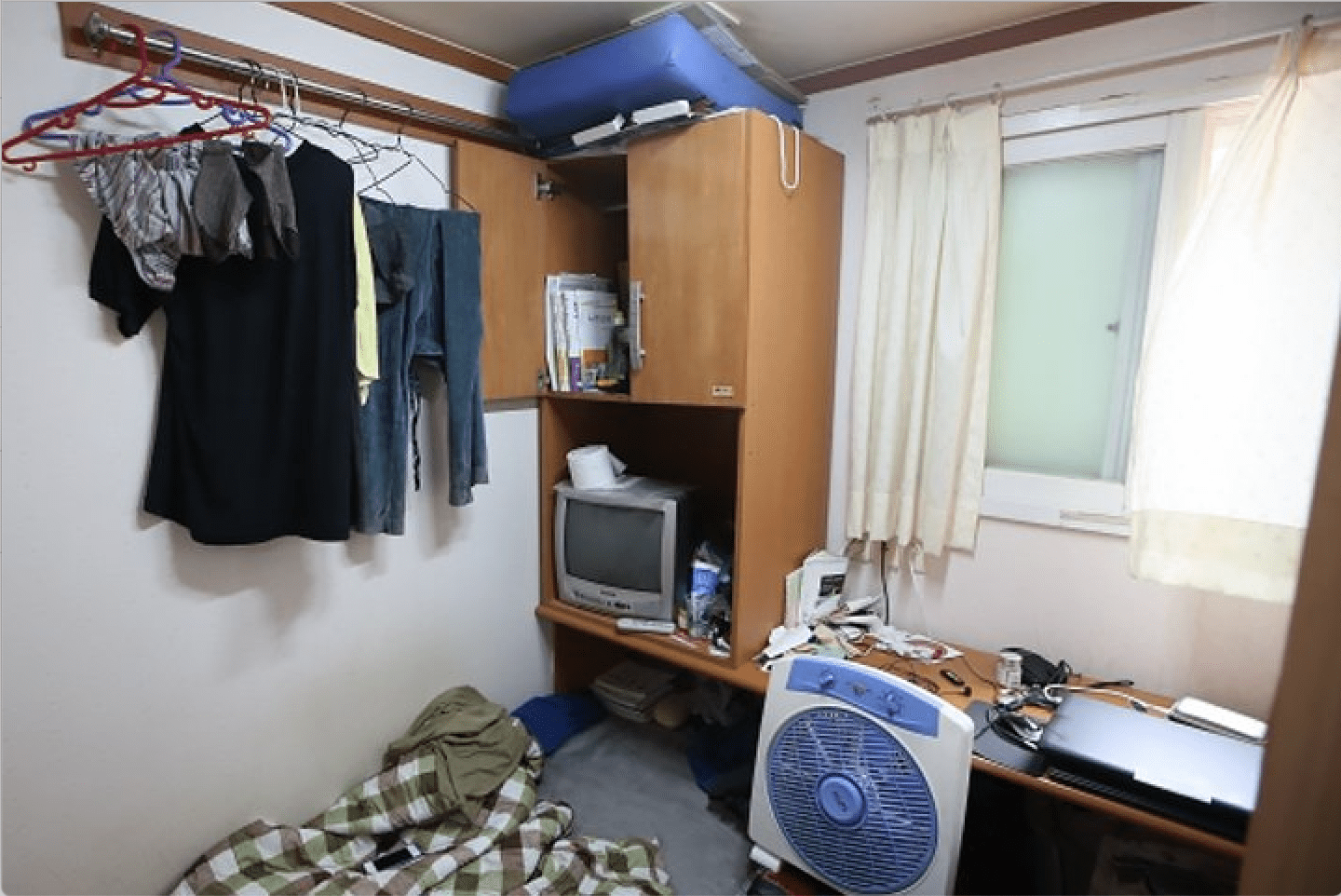 Hình ảnh một căn hộ nhỏ ở Hàn Quốc.